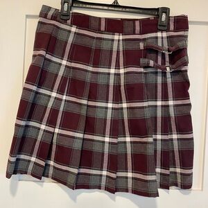 French Toast Pleated Skirt